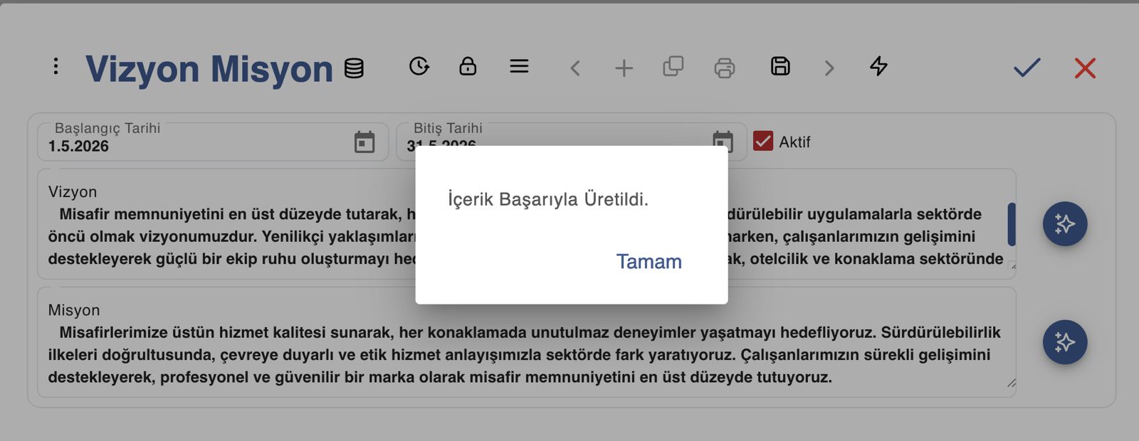 Ai İle Vizyon/Misyon Tanımlama

 2